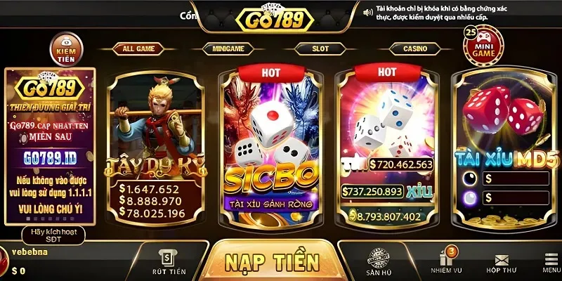 Siêu phẩm game làm nên tên tuổi Go789