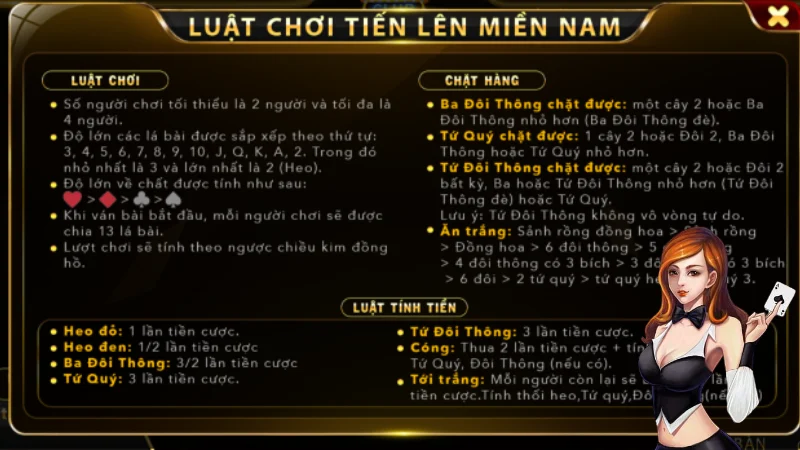 Chức năng cơ bản trong tiến lên miền nam Go789