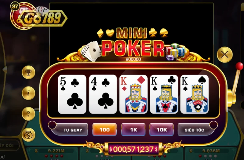 Giới thiệu thông tin cơ bản về game mini poker Go789