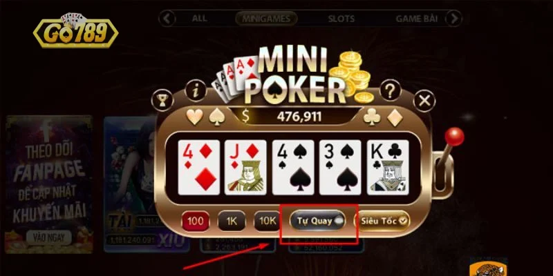 Bật mí kinh nghiệm chơi mini poker Go789 chắc thắng